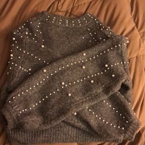 Pearl Grey Zara Sweater